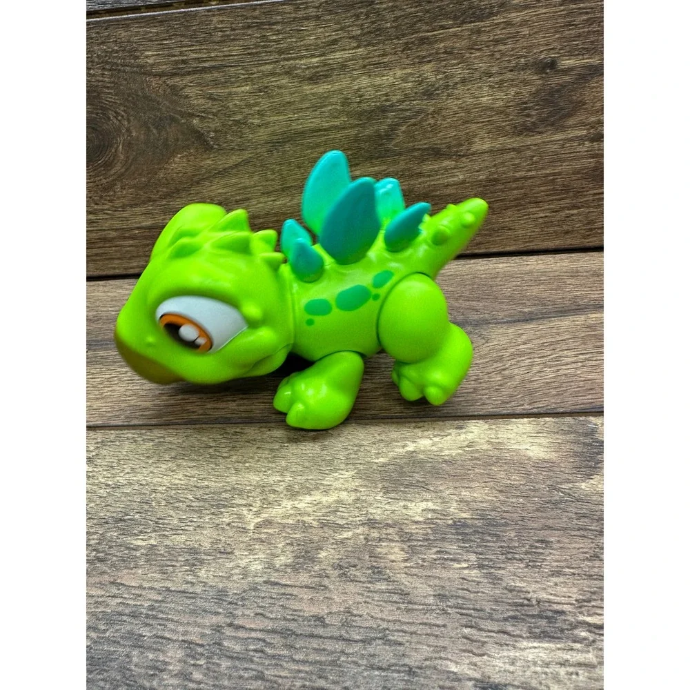 ZURU Smashers‎ Junior Vibrant Green Dragon Dinosaur Toy Figure with Teal Spikes